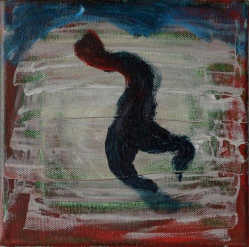  schaatser | 20 x 20cm